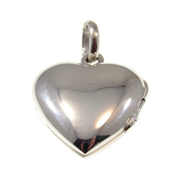 Handcrafted Solid 925 Sterling Silver Cross In Heart Locket Keepsake Pendant - Picture 5 of 6